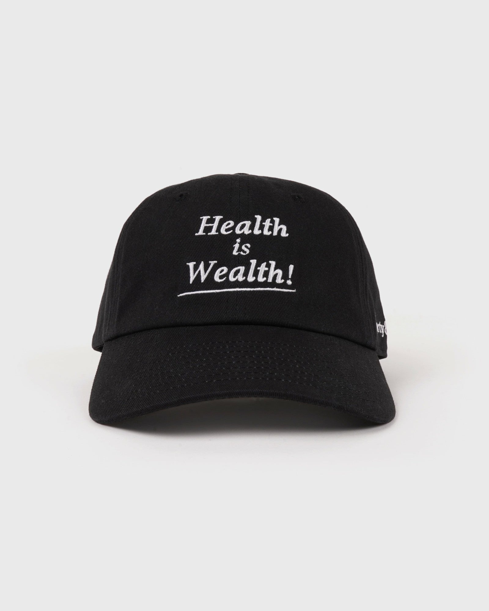 Health is Wealth Hat - Faded Black