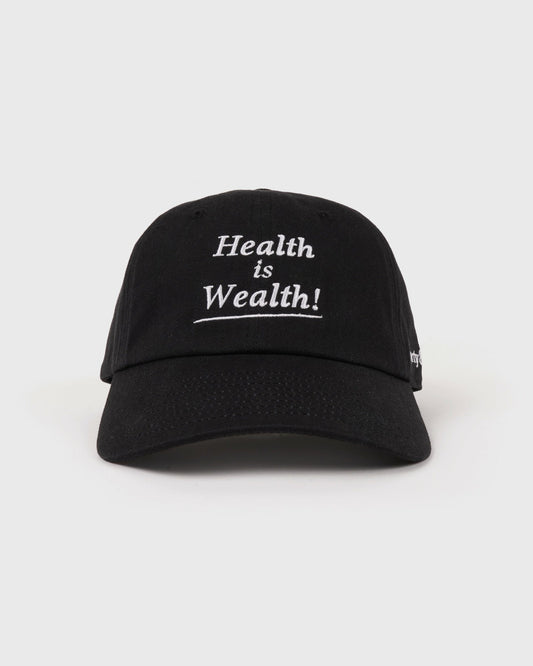 Health is Wealth Hat - Faded Black