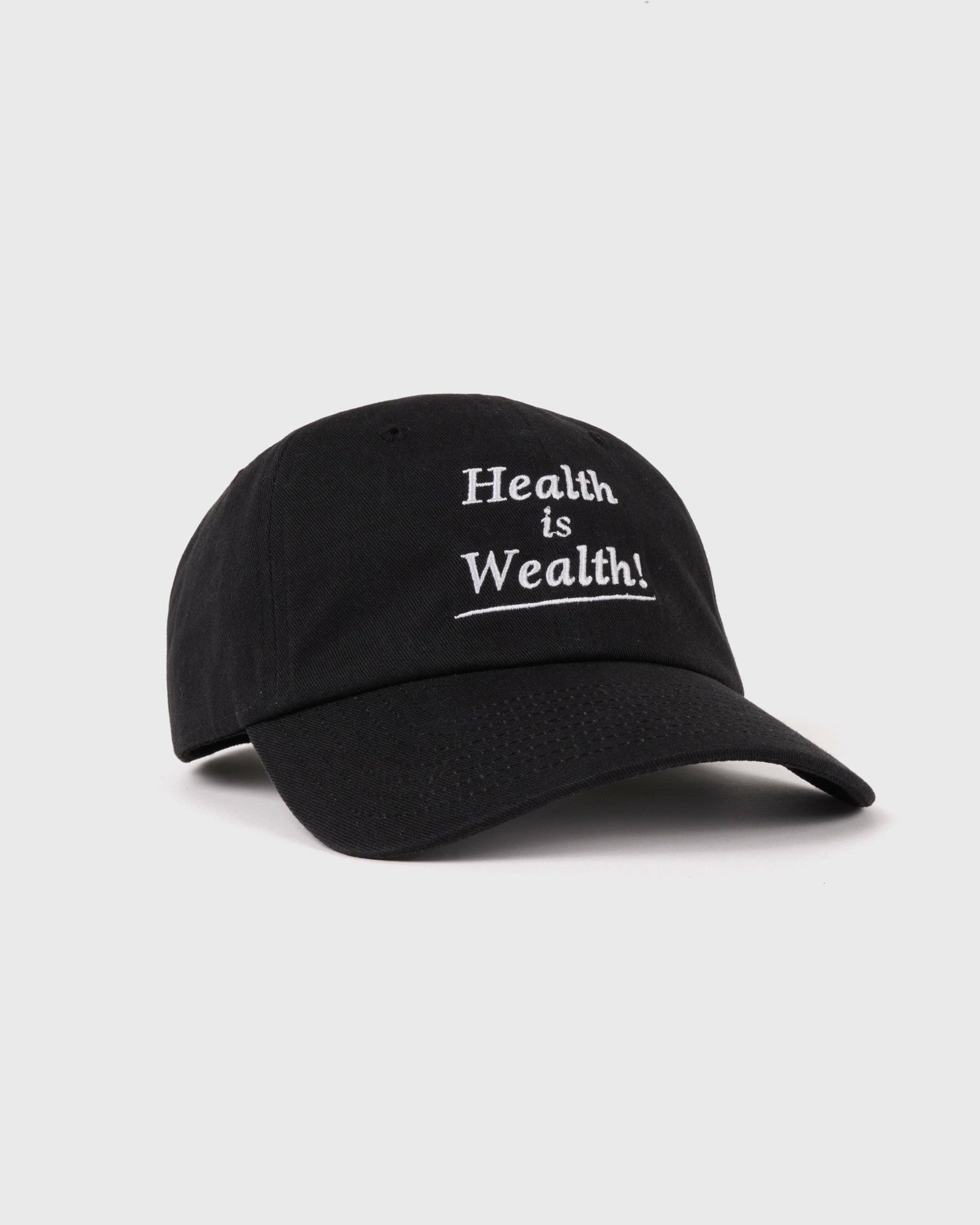 Health is Wealth Hat - Faded Black