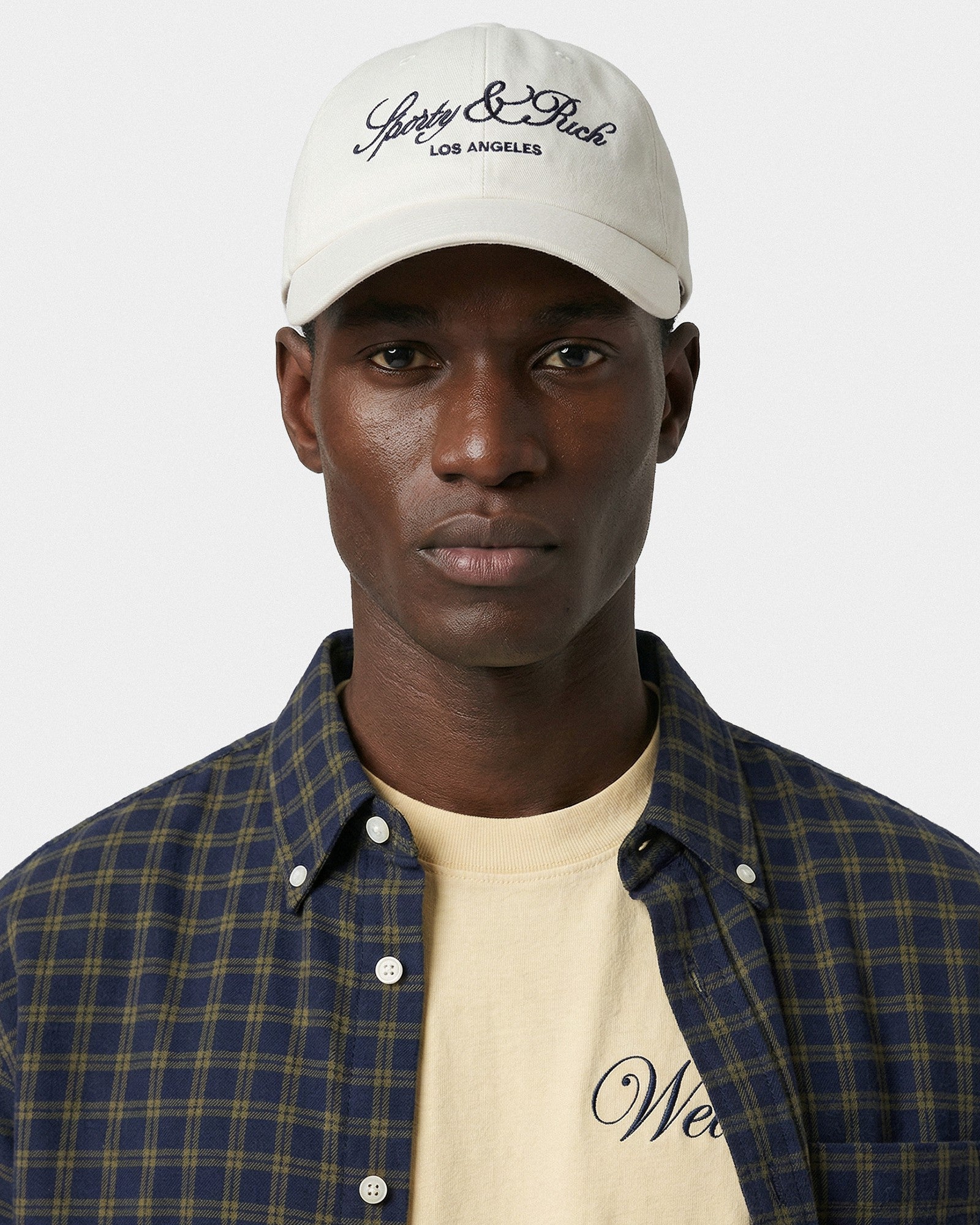Vendome LA Hat - Ecru/Navy