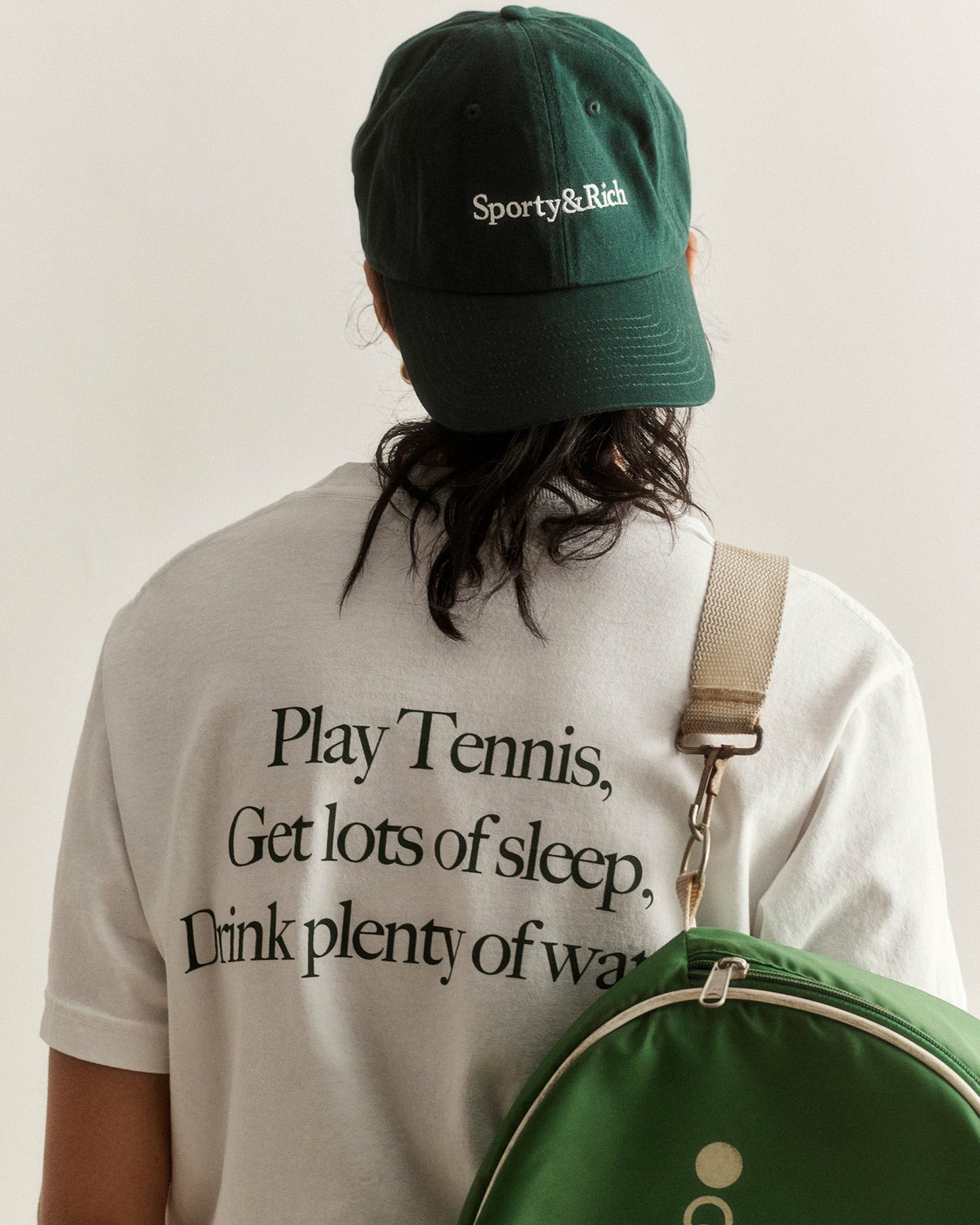 Serif Logo Hat - Forest/White