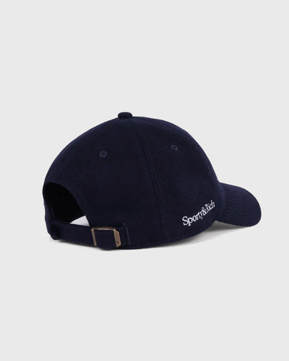 Yankees Serif Wool Hat - Navy/White