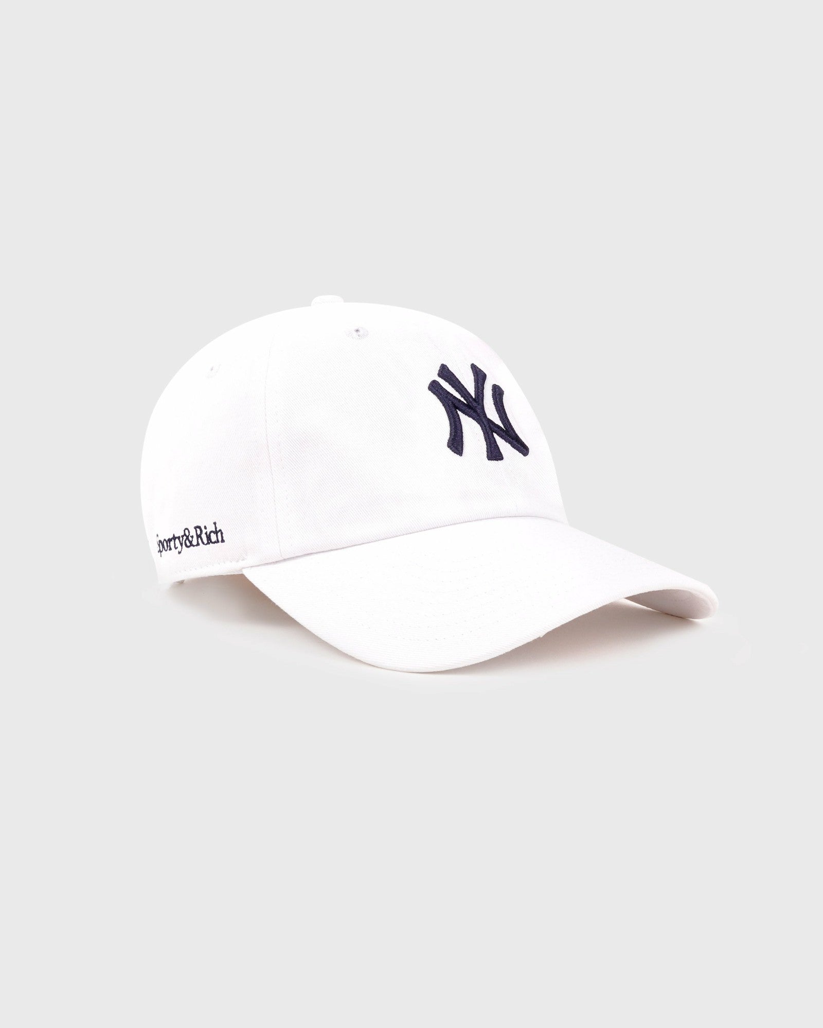 Yankees Serif Hat - White/Navy