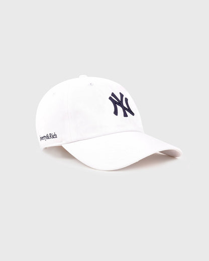 Yankees Serif Hat - White/Navy