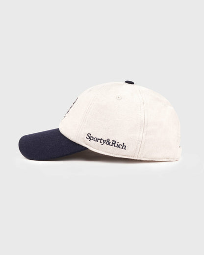 NY Crest Wool Hat - Ecru/Navy
