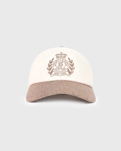 NY Crest Wool Hat - Ecru/Toffee