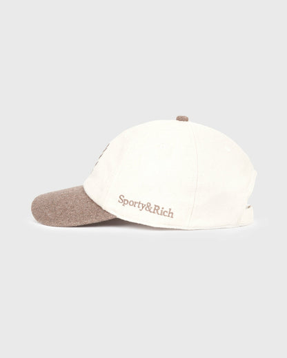 NY Crest Wool Hat - Ecru/Toffee