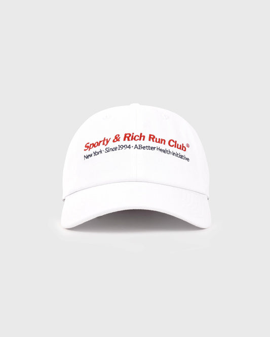 Run Club Hat - White/Ruby/Navy