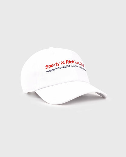Run Club Hat - White/Ruby/Navy
