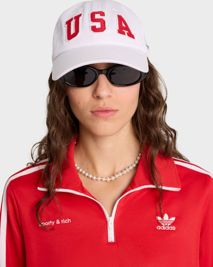 USA Hat - White/Sports Red/ Navy