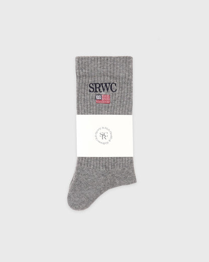 Nautical Socks - Heather Gray/Navy/Ruby/White