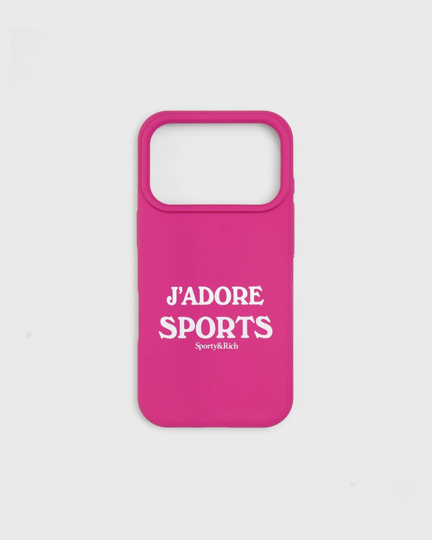 J'adore Sports iPhone Case - Fuschia/White