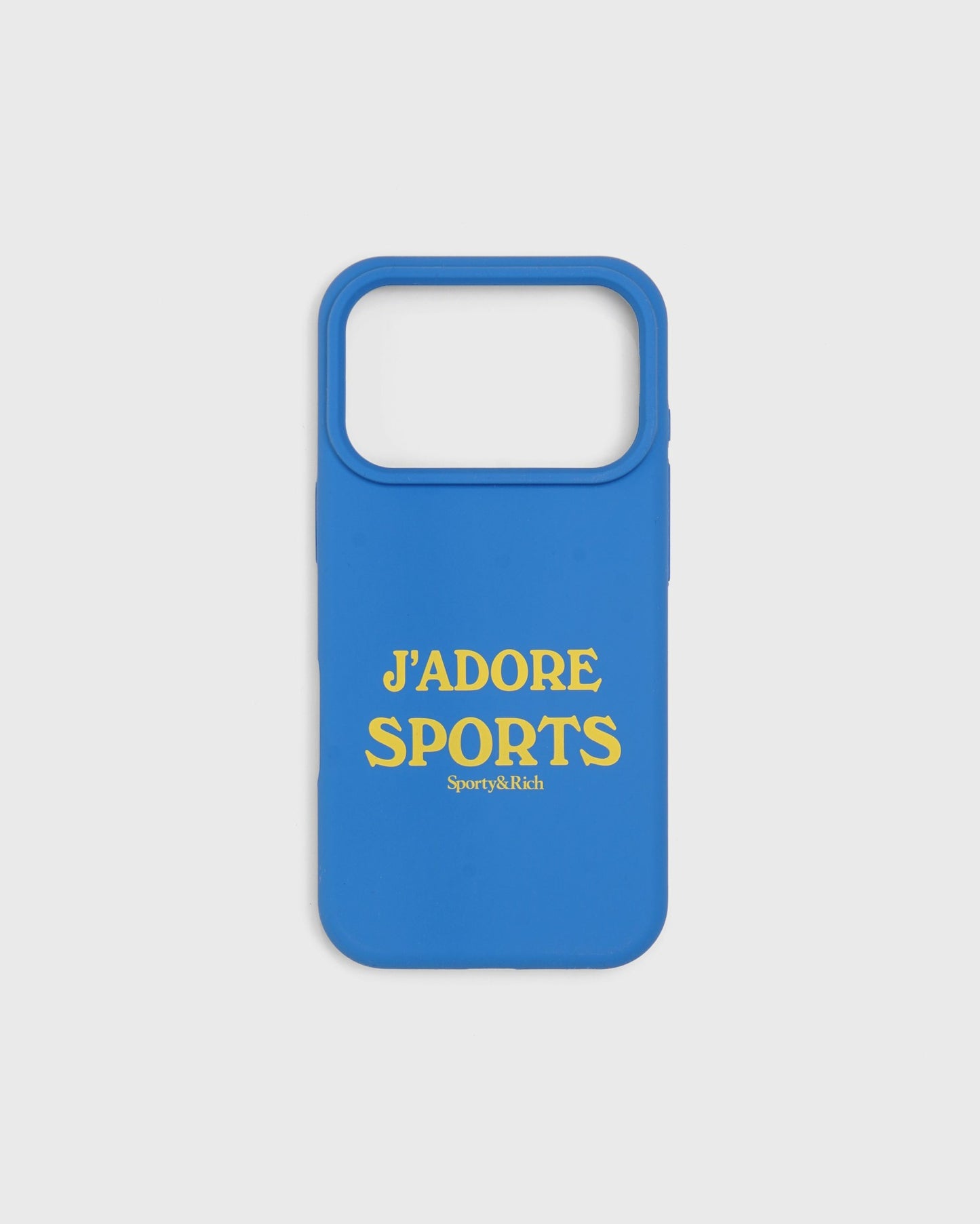 J'adore Sports iPhone Case - Bright Blue/Yellow