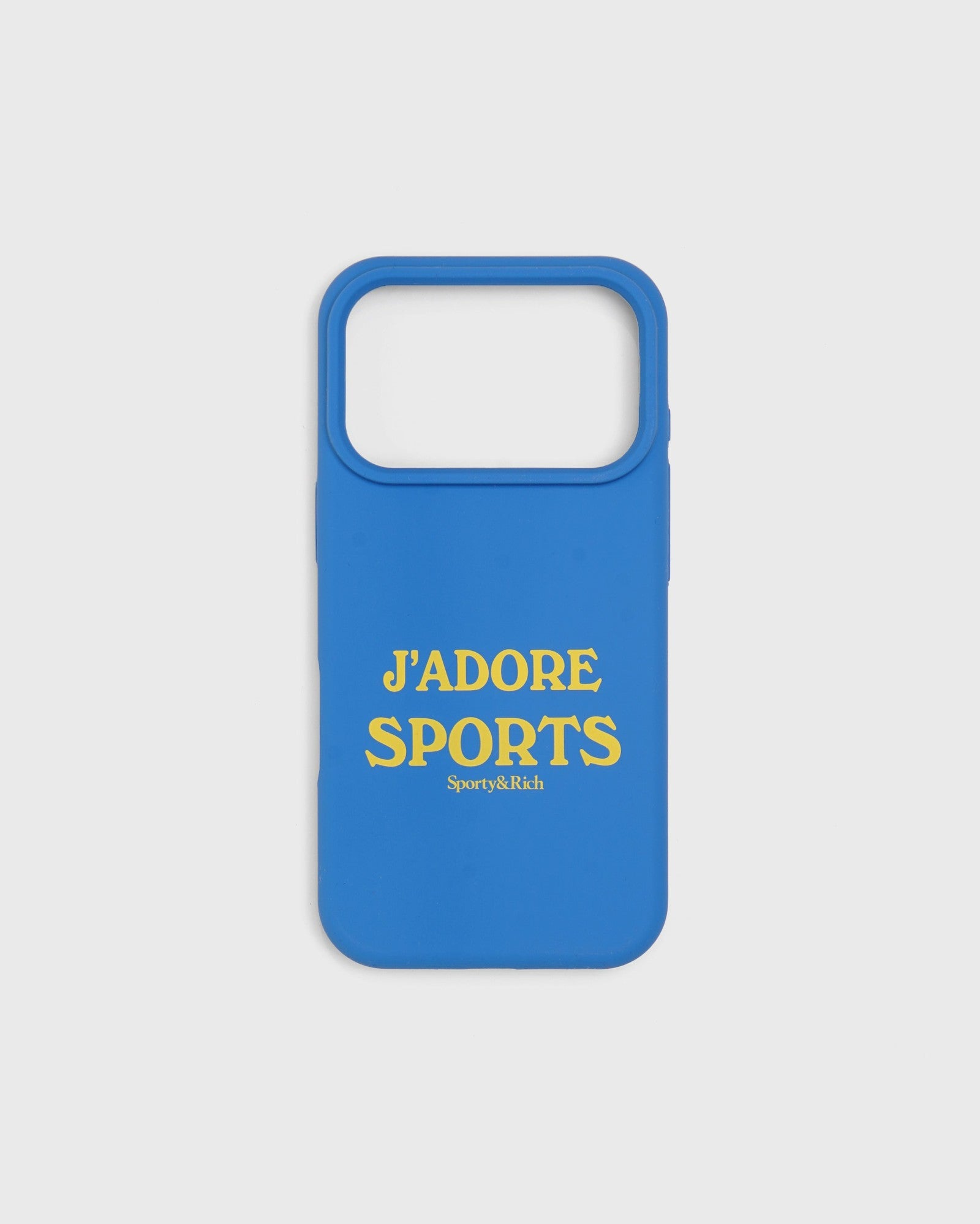 J'adore Sports iPhone Case - Bright Blue/Yellow