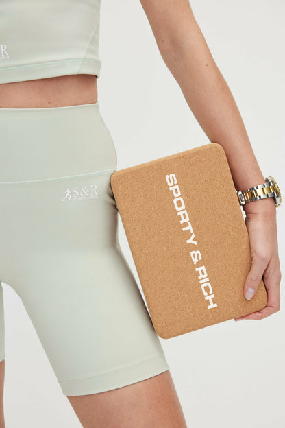 Bold Logo Cork Yoga Block