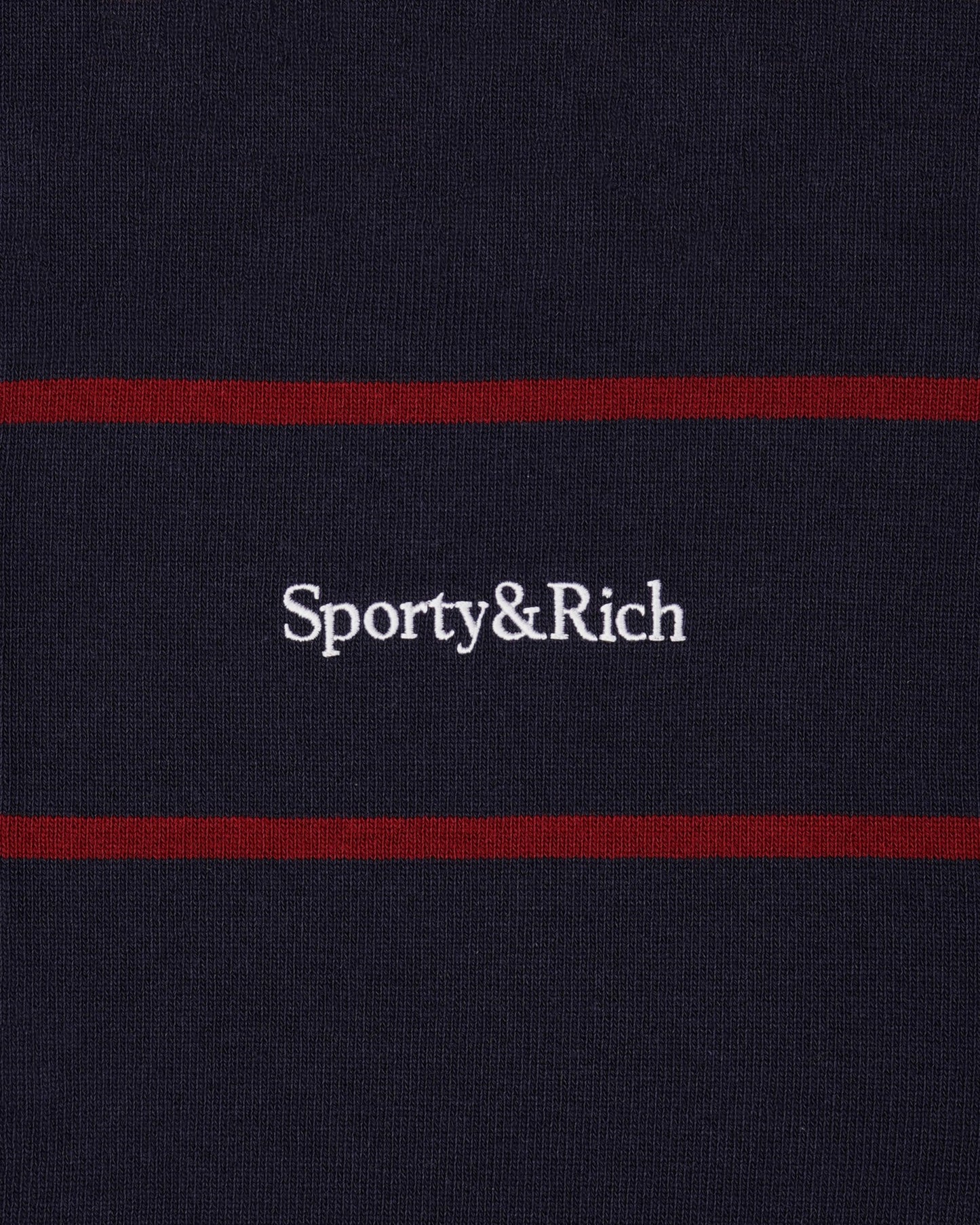 Serif Logo Rugby Polo Men - Dark Navy/White/Merlot