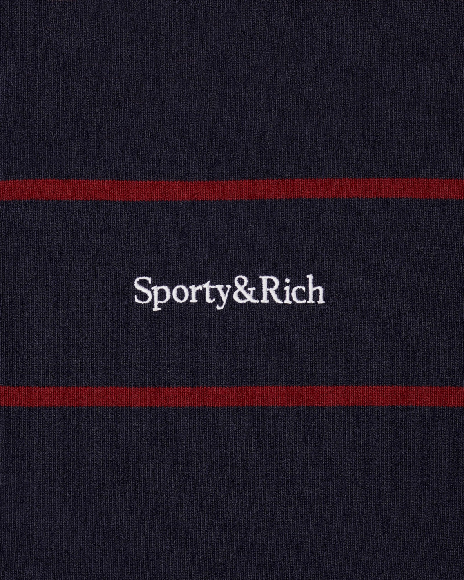 Serif Logo Rugby Polo Men - Dark Navy/White/Merlot