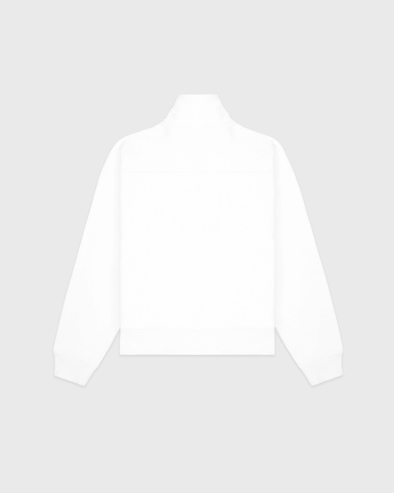 NY Crest Embroidered Quarter zip Men - White