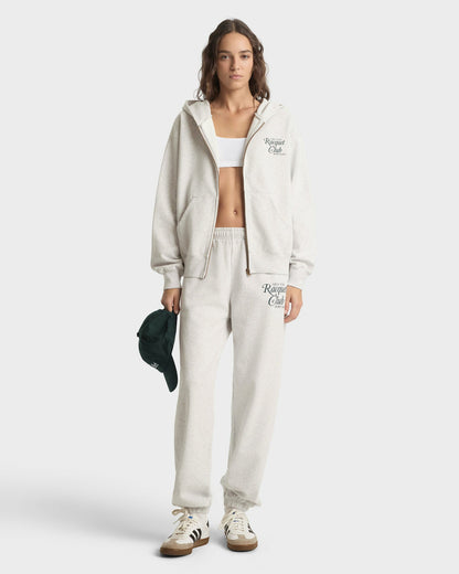 NYRC Zip Hoodie - Heather Gray/Forest