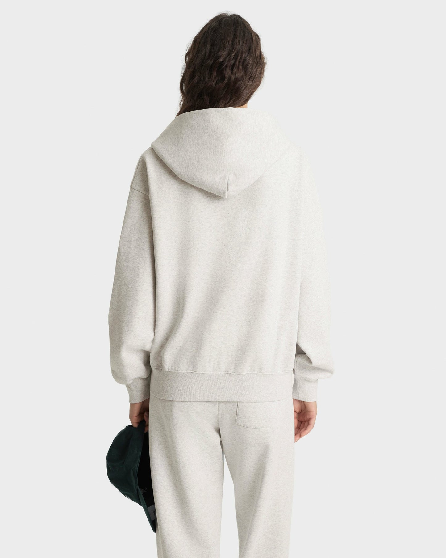 NYRC Zip Hoodie - Heather Gray/Forest