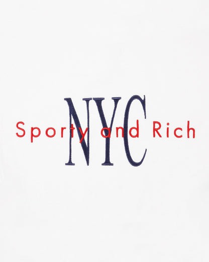 NY Minute Quarter Zip - White/Navy