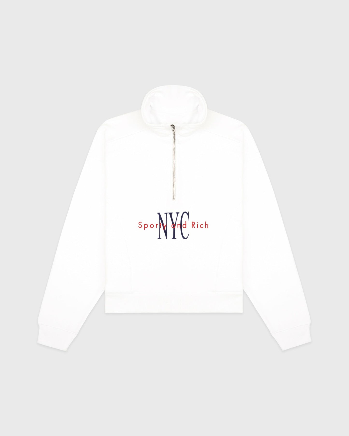 NY Minute Quarter Zip - White/Navy