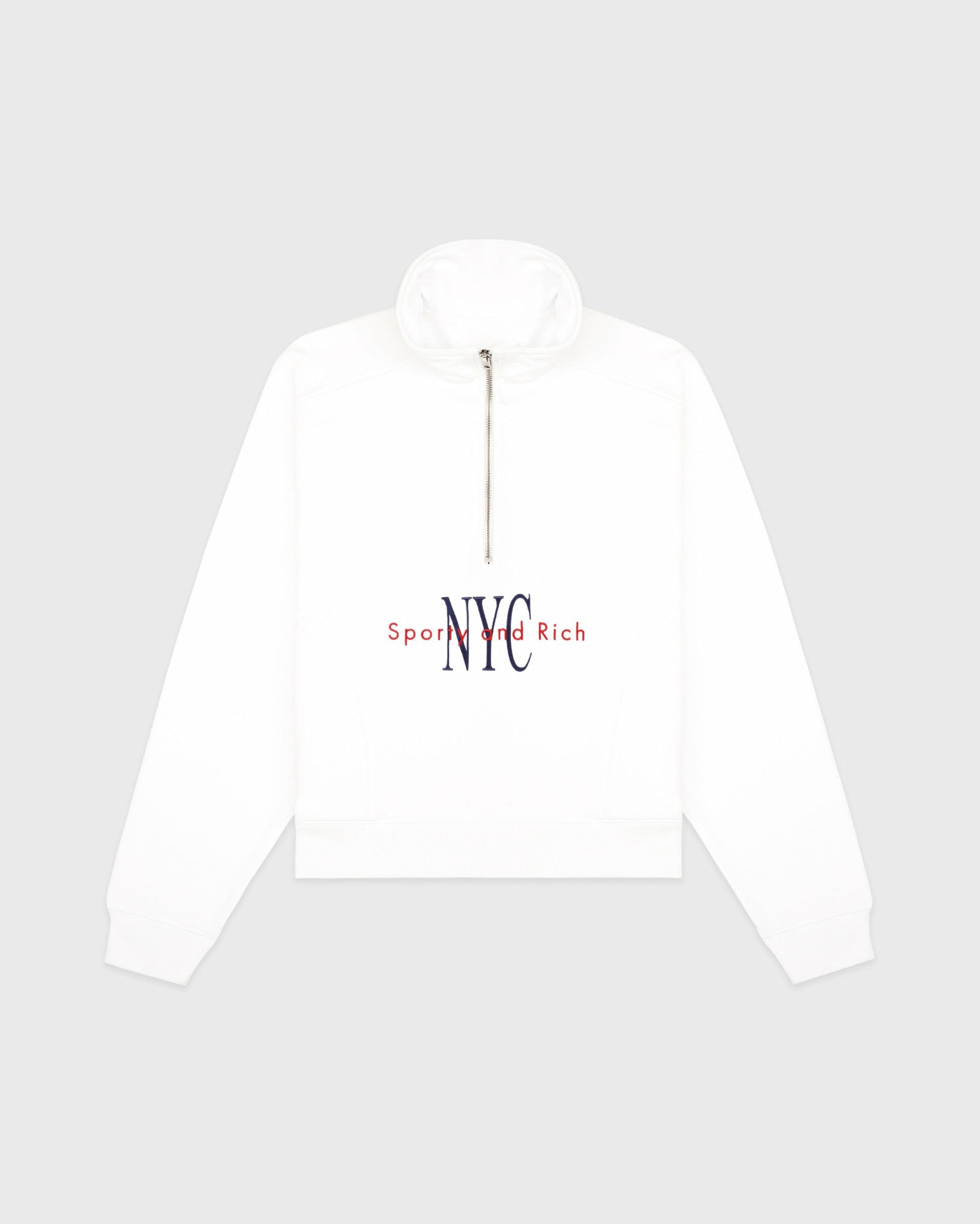 NY Minute Quarter Zip - White/Navy