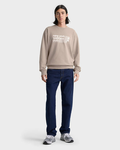 USA Wellness Club Crewneck - Elephant/White