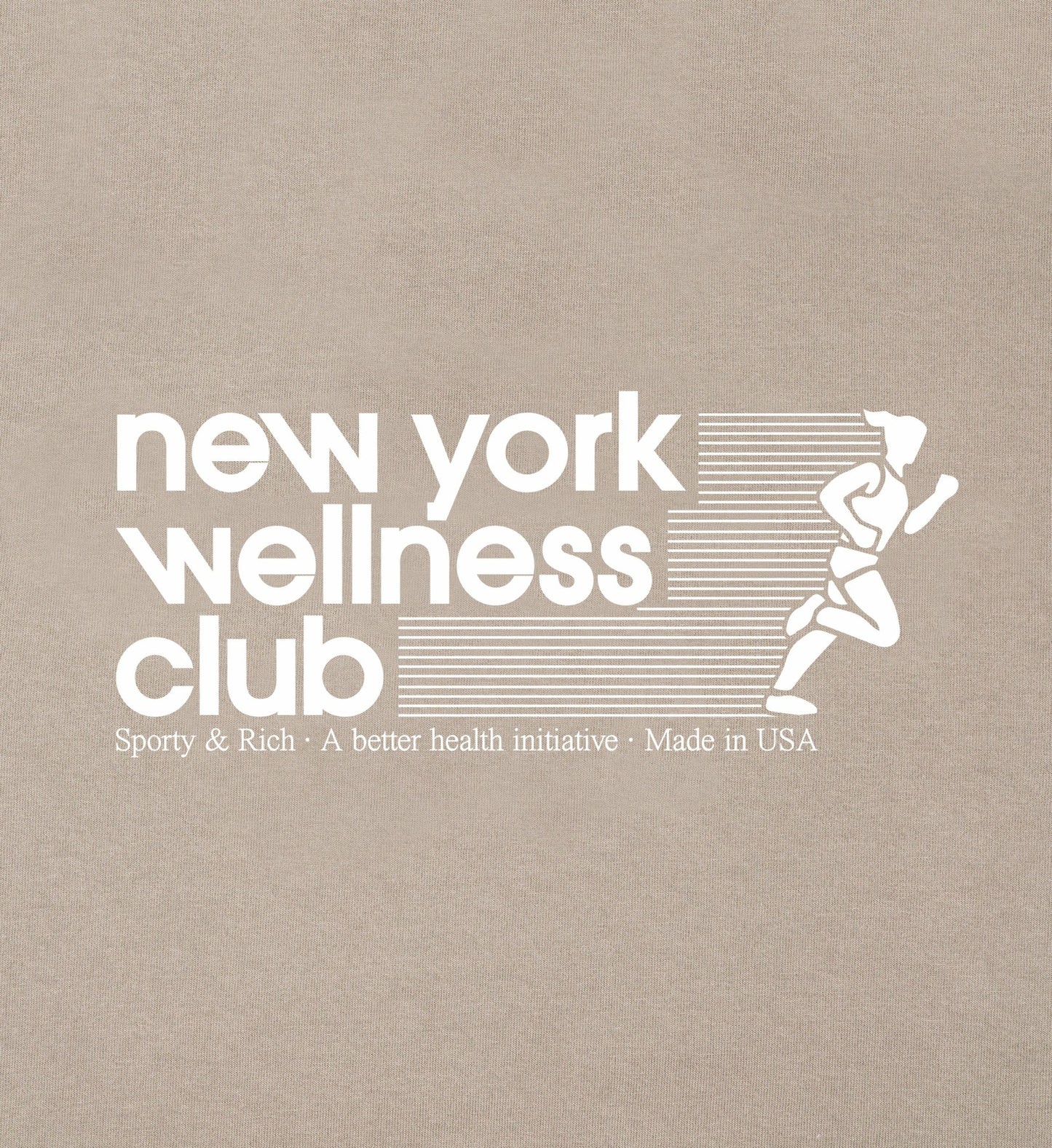 USA Wellness Club Crewneck - Elephant/White