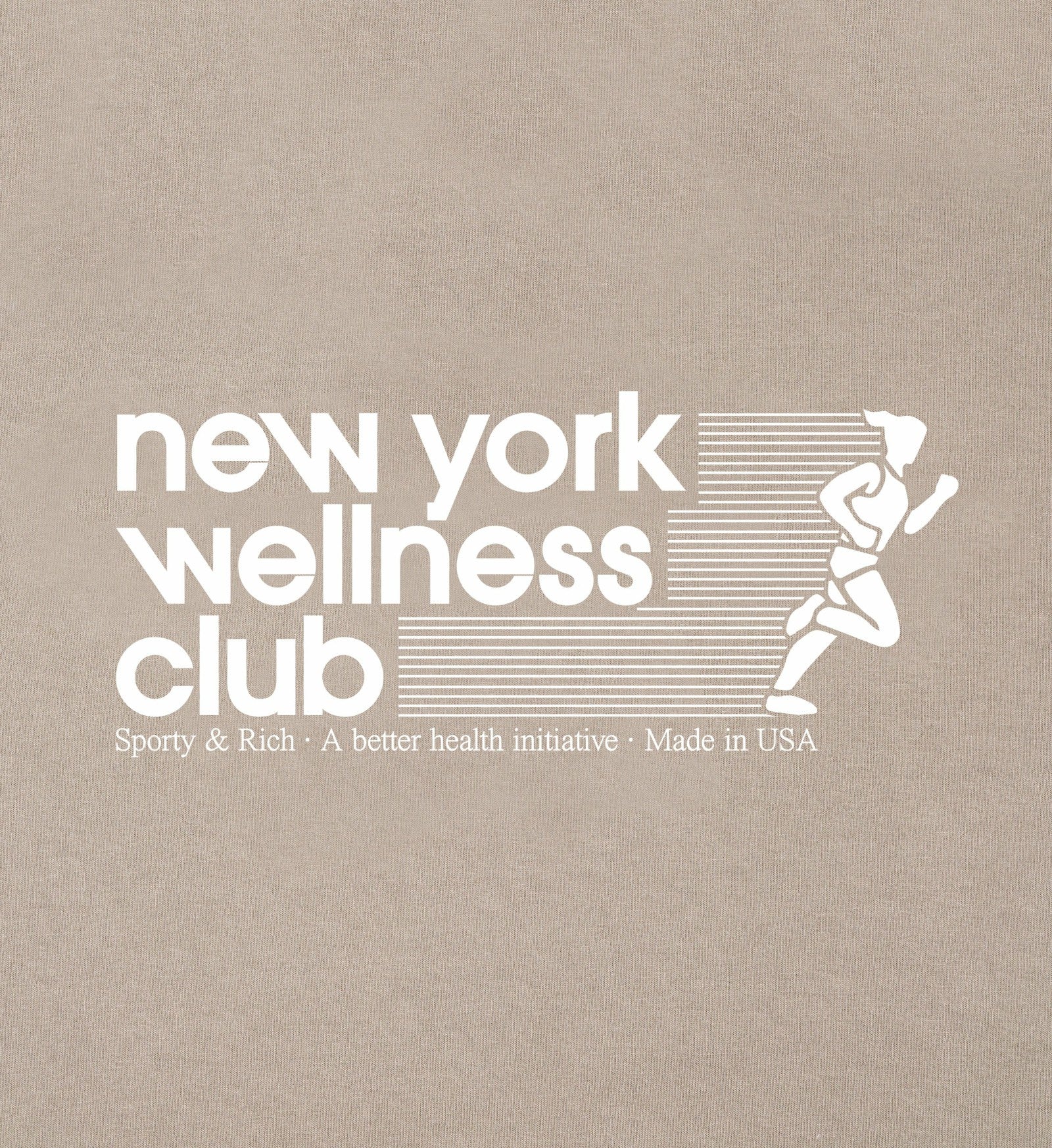 USA Wellness Club Crewneck - Elephant/White