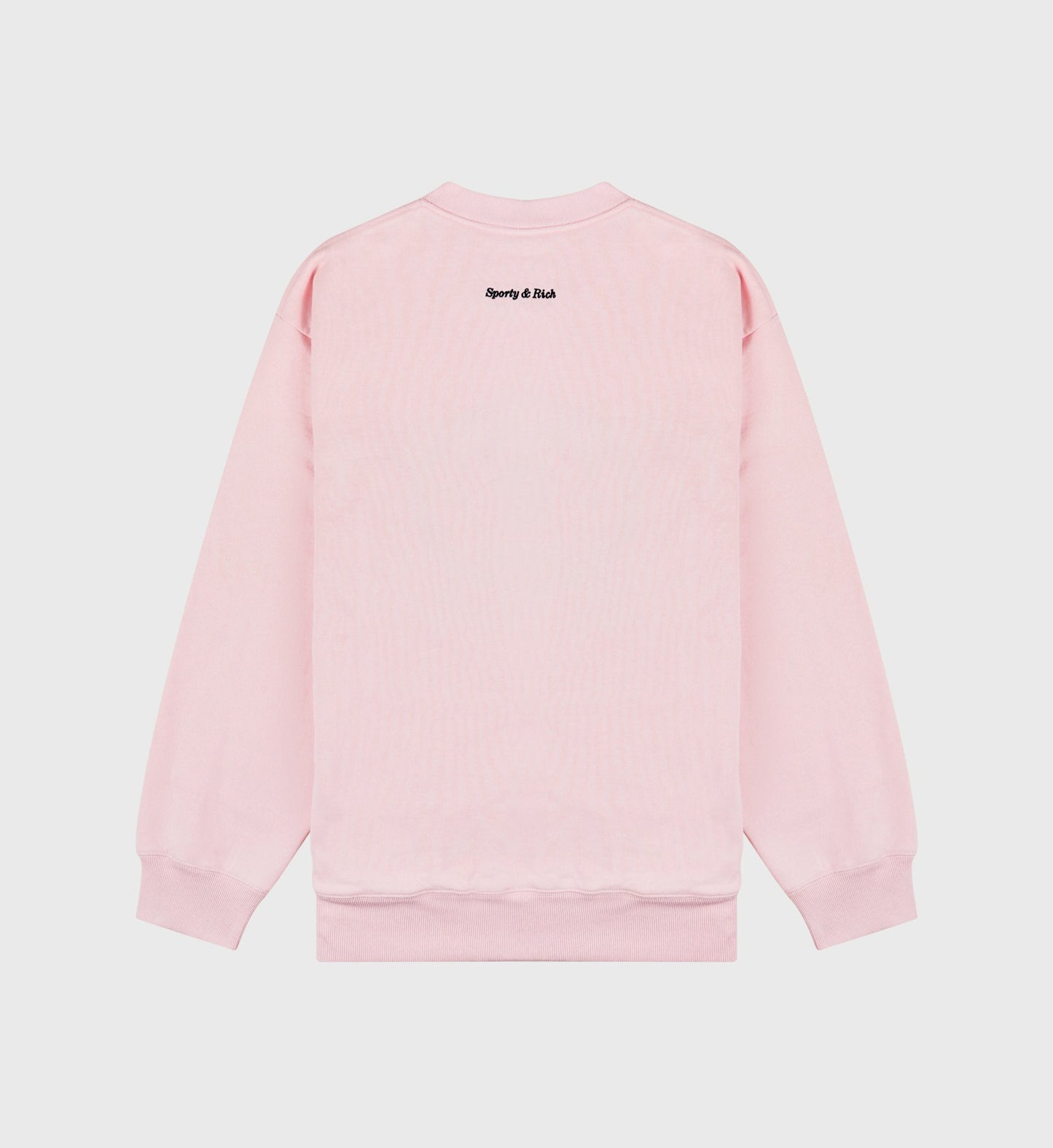 Eden Crest Crewneck - Pink Dolphin/Navy