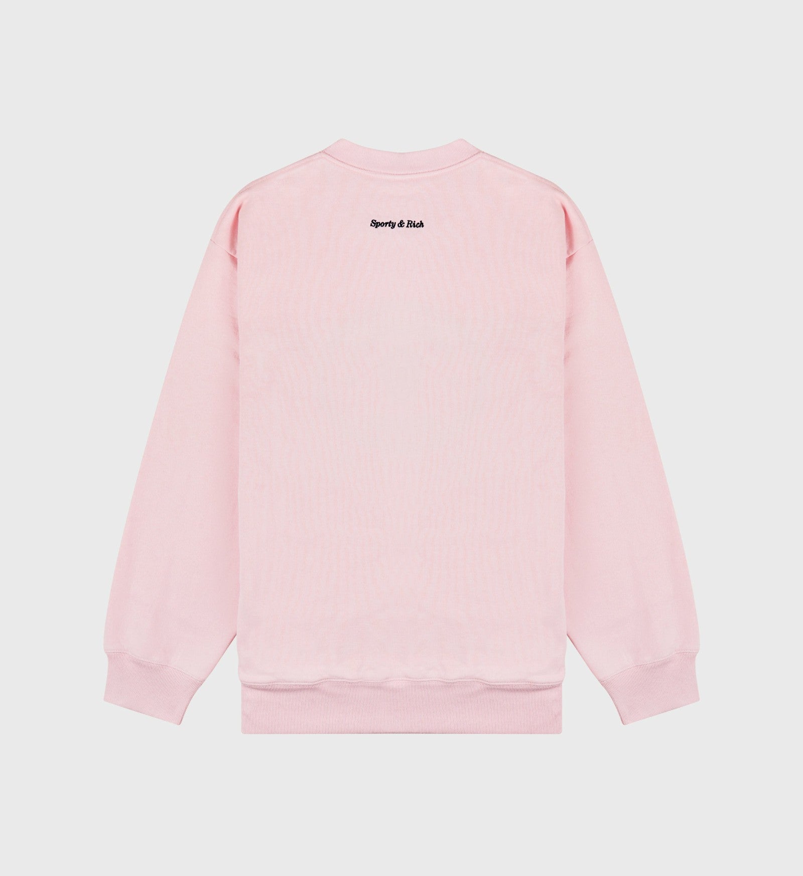 Eden Crest Crewneck - Pink Dolphin/Navy