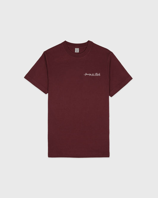 Syracuse T-Shirt - Bordeaux/White