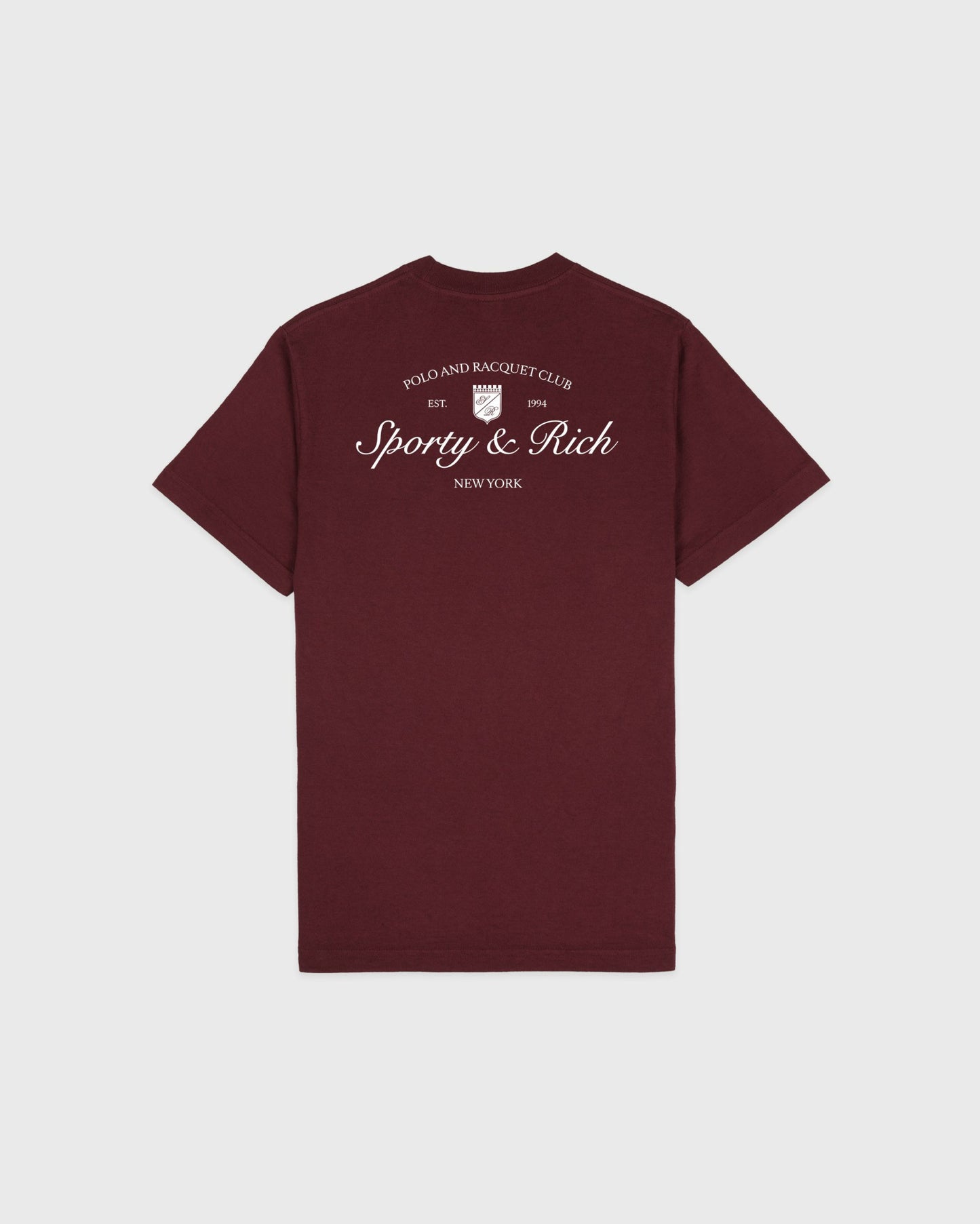 Syracuse T-Shirt - Bordeaux/White