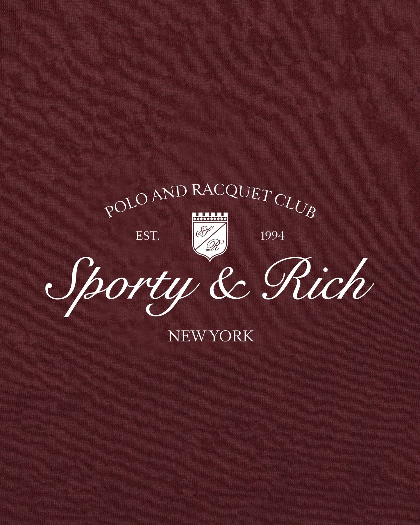 Syracuse T-Shirt - Bordeaux/White