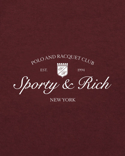 Syracuse T-Shirt - Bordeaux/White