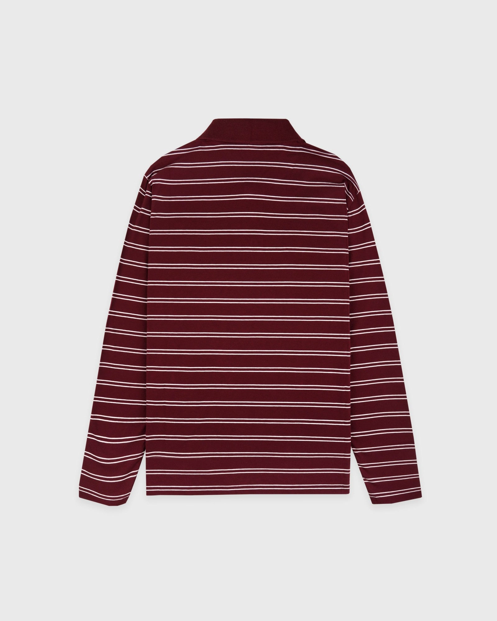 Signature Logo Easy Polo - Bordeaux/White