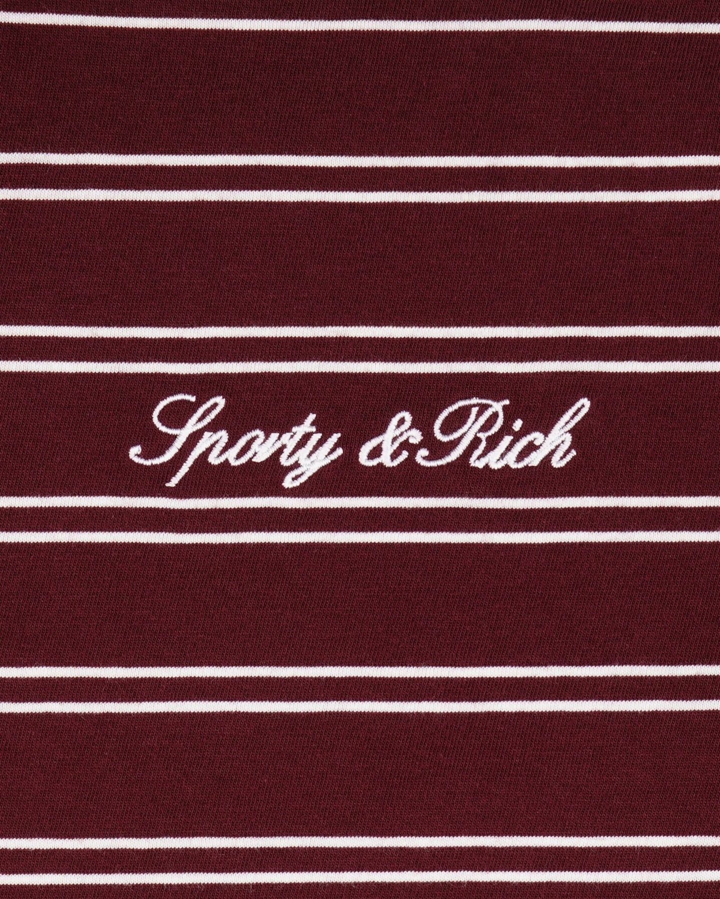 Signature Logo Easy Polo - Bordeaux/White