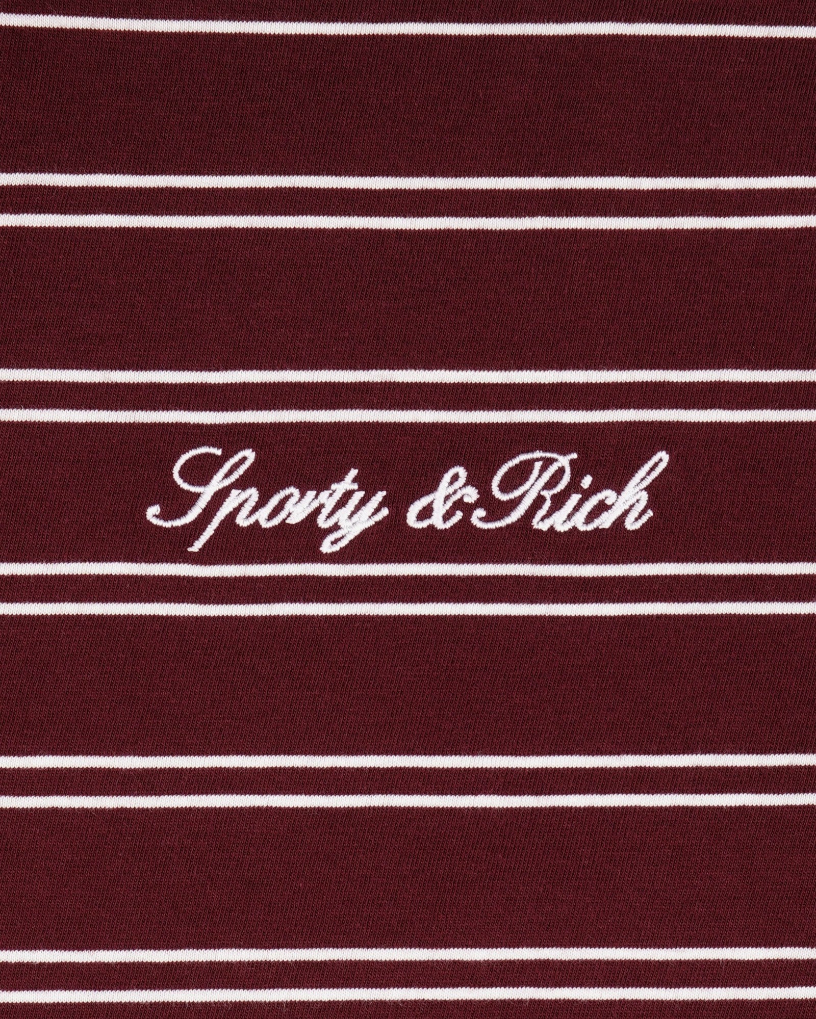 Signature Logo Easy Polo - Bordeaux/White