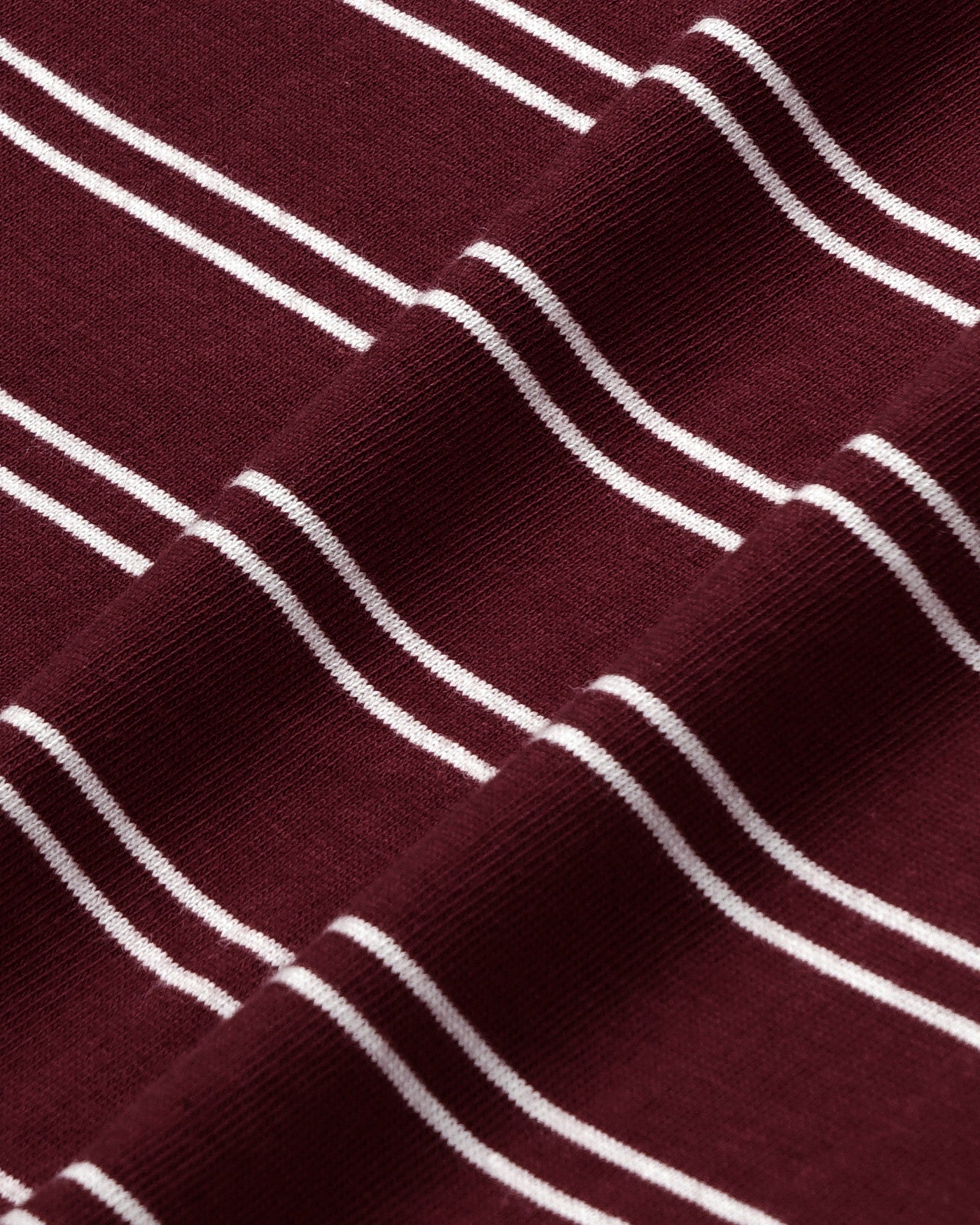Signature Logo Easy Polo - Bordeaux/White