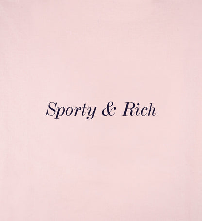 Eden Crest T-Shirt - Pink Dolphin/Navy