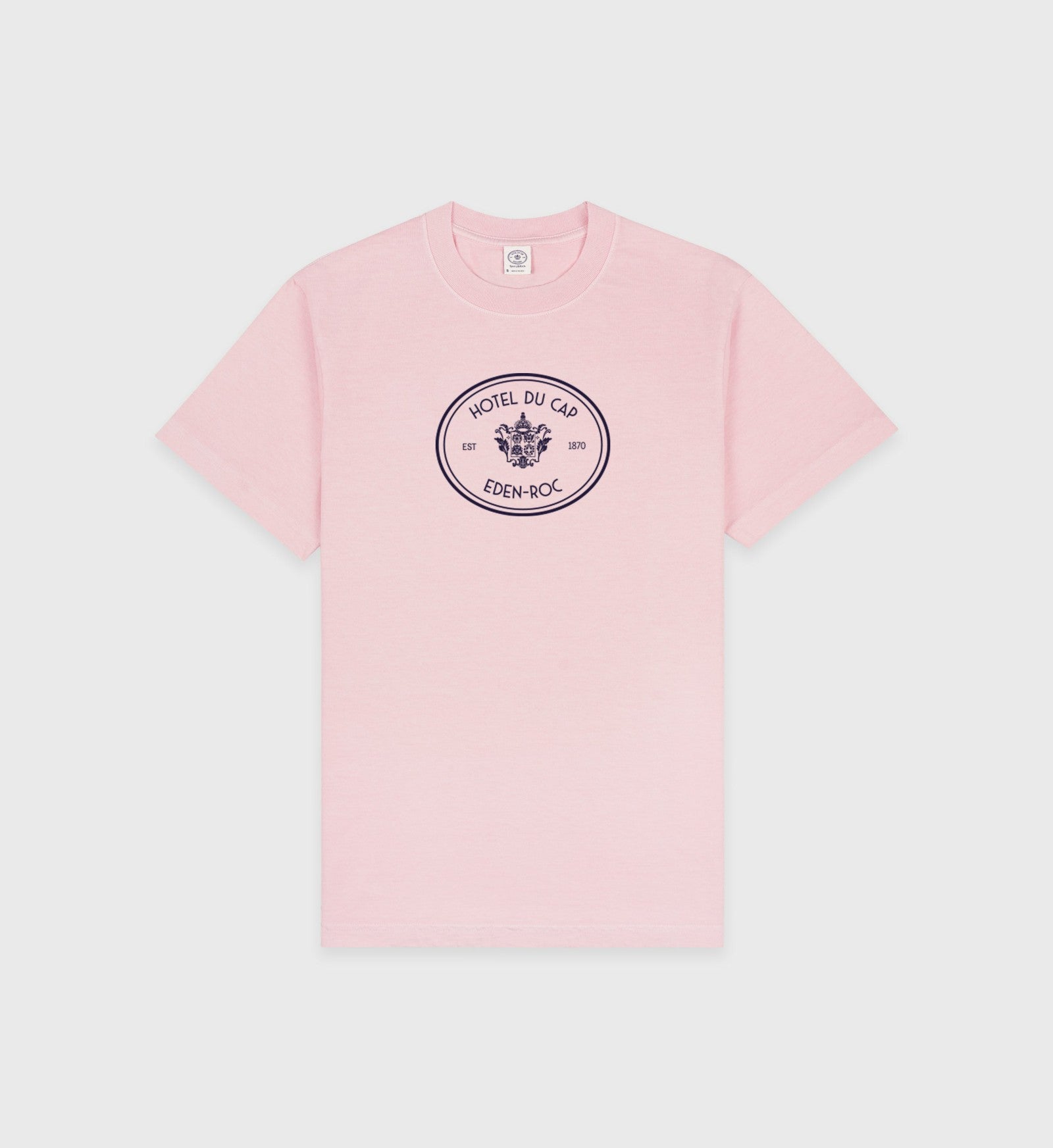 Eden Crest T-Shirt - Pink Dolphin/Navy