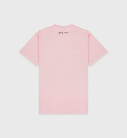 Eden Crest T-Shirt - Pink Dolphin/Navy