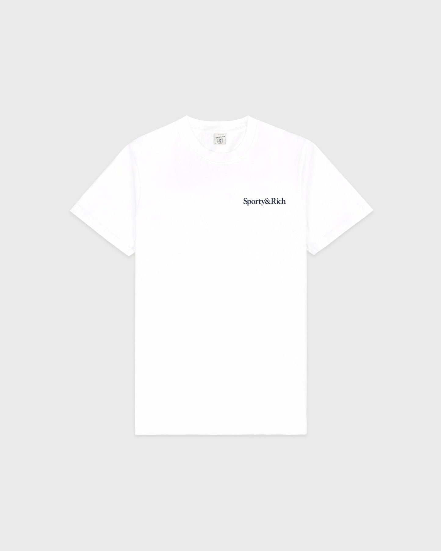 Health Is Wealth T-Shirt - White/Navy