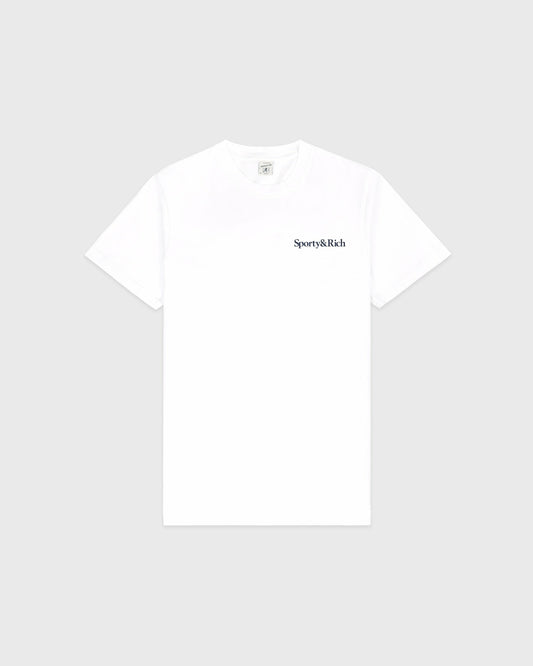 Health Is Wealth T-Shirt - White/Navy