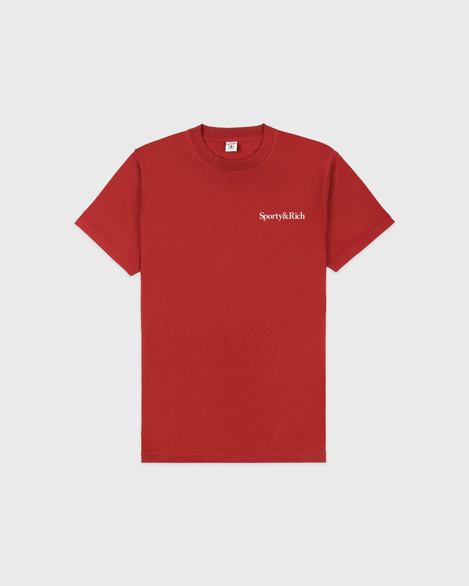 Health Is Wealth Tshirt - Faded Merlot/White