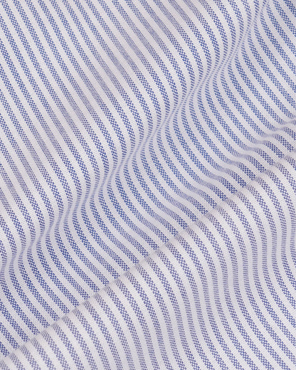 SRC Oversized Oxford Shirt Men - Navy Stripe