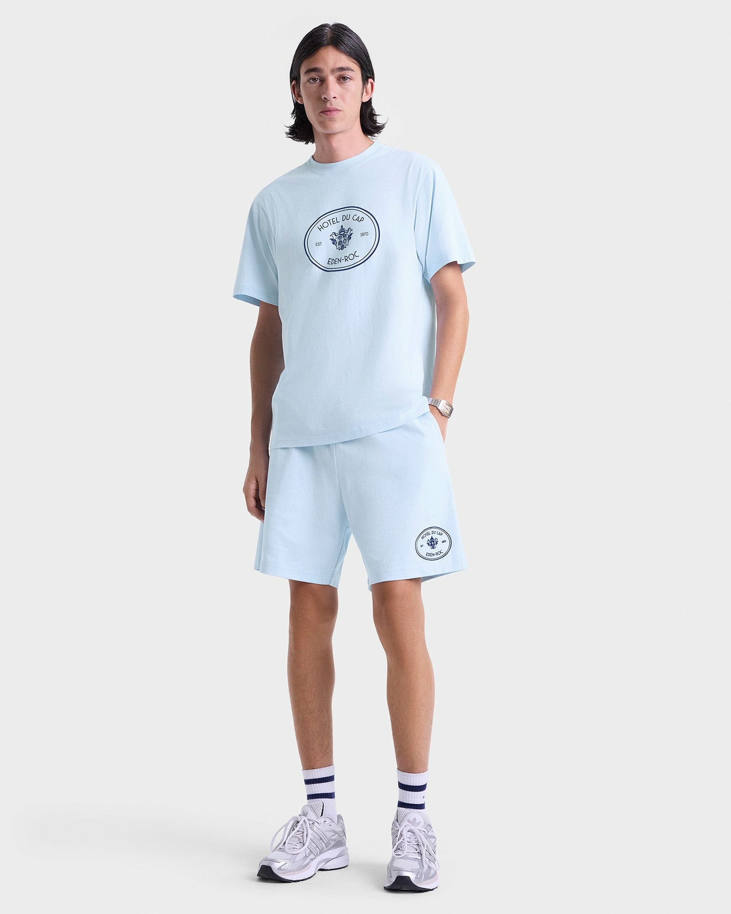 Eden Crest Gym Short - Ciel/Navy