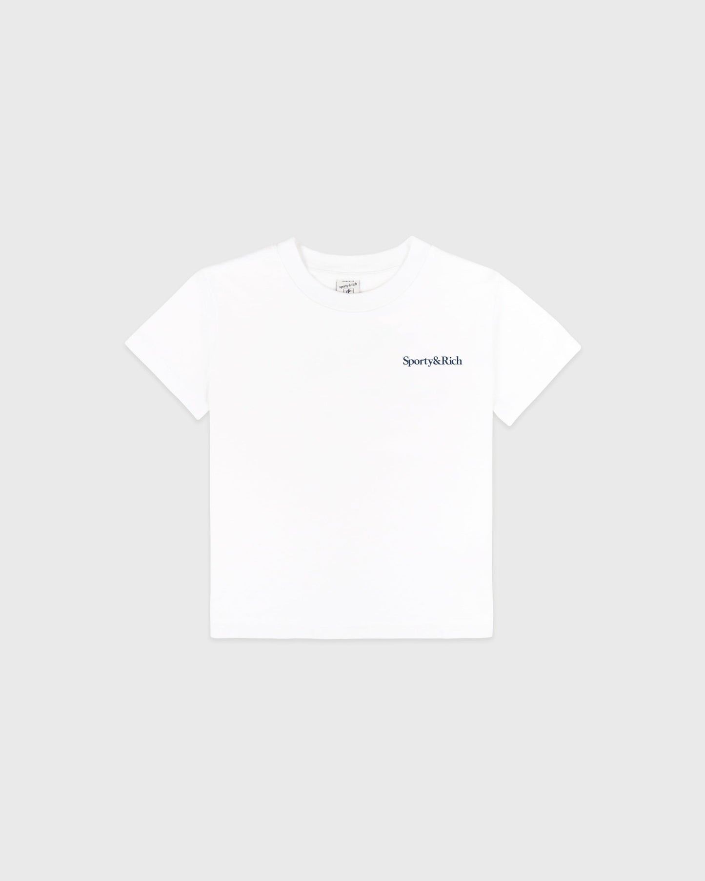 Drink More Water Kids T-Shirt - White/Light Navy