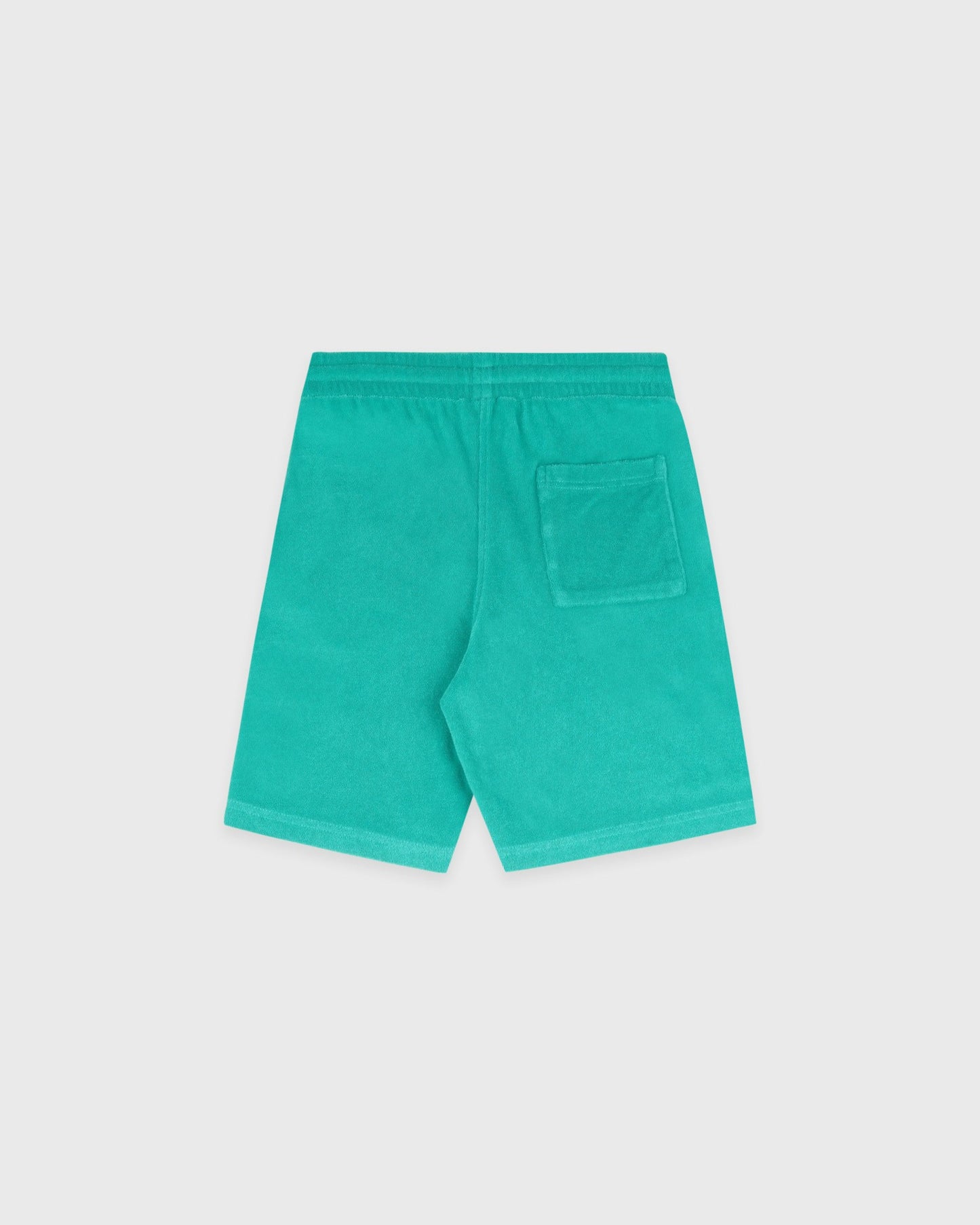 Signature Logo Kids Terry Short - Amalfi Green/White